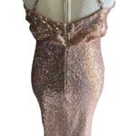 Lulus Gorgeous gold sequin gown Photo 11