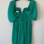 DO+BE  Green Off The Shoulder Pleated Mini Dress Size Small NWT Photo 4