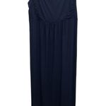 Fresh Produce  Empire Waist Maxi Dress Size Large Blue Sleeveless Smocked Back Photo 0