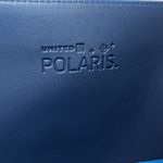 United Airlines Polaris Business Class Amenity Travel Bag‎ Leather Suede Blue Photo 1