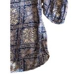 Anthropologie Akemi & Kin M Coconino Buttondown Blouse Shirt Top Purple Blue Photo 2