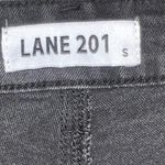 Lane 201  Women's Black Rhinestone Detail High Waist Straight Leg Jeans Size S Photo 2