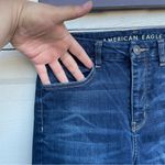 American Eagle AEO  Womens Jeans Curvy High Hi Rise Jegging Blue Denim Stretch 6 Photo 5