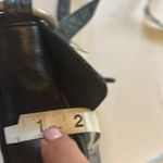 wilson's leather WILSON BLACK LEATHER SHOULDER BAG SILVER BUCKLE IN FRONTONE ZIPPER INSIDE Photo 7