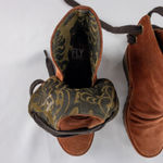 Anthropologie ’s Fly London Suede Yama Rust Orange Ankle Booties Womens 36 US 5.5 Photo 11