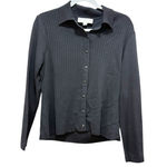 St. John Collection St John by Marie Gray black Santana knit cardigan sweater  Size small  Photo 0