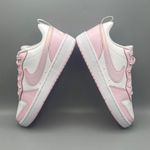 Nike Court Borough Low 2 SE (GS) Big Girl' Shoes Color White/Pink Foam Photo 6