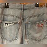 EXPRESS Super High Waisted Embellished Ripped Ankle Leggings Jeans Size 2 Short Photo 15