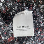 Veronica Beard  Faire Crewneck Bishop Sleeve Smocked Top Floral Silk Blouse 10 Photo 7