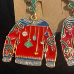 Holiday Red Sweater Earrings Photo 1