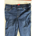 Spanx  Dark Wash Pull On Bootcut Flare Shaping Jeans Womens XL 32” Inseam Photo 3
