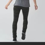 Lululemon  butterfly and striped Olive green and black leggings size 4 Photo 6