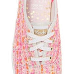 Keds NWT Oh Joy Champion Woven Sneakers Pink Lace Up Photo 0