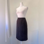 Vintage Y2K Casual Corner Chocolate Brown Corduroy Knee Length Pencil Skirt Size 8 Photo 1