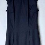 United Colors Of Benetton Stile Benetton Stripe Black Charcoal Sheath Midi Dress Size Small Sleeveless Photo 1