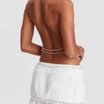 Revolve Sasha Therese Pearl Open Back Beaded Cami Halter Top and Matching Skirt Photo 1