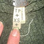 We The Free Free People V Neck Oversized Laguna Waffle knit Thermal Sweater Olive Green XS Photo 6