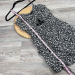 Cotton candy LA black floral ruched‎ mini dress w/ cut out front Size M Photo 9