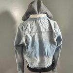 Ci Sono  Denim Jacket, Removable Hood, Distressed, Size Large, Style DJK161 Photo 1