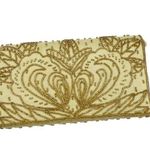 Vintage 80s 90s Gold Yellow Beaded Clutch Shoulder Bag Evening Glam Formal Photo 0