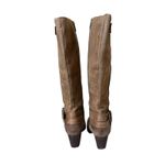Born Brown Tall Leather Riding Boots US 7.5 EU 38.5 Equestrian Buckle Distressed Photo 4
