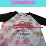 Handmade Retro Holiday Tie Dye Baseball Tee Bella Canvas Holidaycore Medium Photo 8