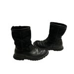 UGG Australia 5381 Black Leather Sheepskin Lined Boot SZ 6 EU 37 Warm Nice Photo 1