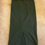 James Perse NWOT  ARMY GREEN RIBBED SKIRT! Size 2 Photo 2