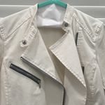 7 For All Mankind White Jean Jacket Photo 4