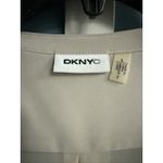 DKNYC Black Beige Long Sleeve Semi Sheer Blouse Shirt Size L Long Sleeve Button Photo 3
