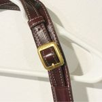 Staud Oversized Belt Bag in Leather Leather Gold Zipper Mini Pouch NEW Red Photo 3