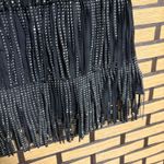 Kiwi Black Fringe Stud Belted‎ Skirt Size Small Photo 4