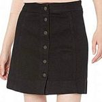 J Crew Mercantile Black Denim Mini Skirt Sz 6 Photo 0