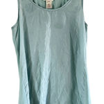 Sundance  Tank Top Round Neck Pullover Casual Plain 100% Silk Blue XS Photo 0