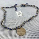 Picky Pica NWT Necklaces Mix of Cotton fabric, Silver Chain and Brass Plate Photo 2