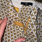 H&M  Yellow Diamond Print Cropped Capri Trousers / Pants Photo 7