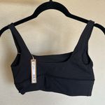 SKIMS  FITS EVERYBODY SQUARE NECK LONGLINE BRALETTE SIZE S COLOR ONYX BLACK‎ NWT Photo 1