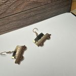 School Bus With Kids Multi Color Enamel & Gold Tone Dangle Drop Pierced Earrings Photo 4