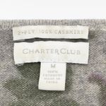 Charter Club Cashmere Sweater Womens Medium Romantic Cottage Coquette Floral Lux Photo 6