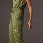 Anthropologie Daily practice by  la playa del amor jumpsuit cargo pockets Green Photo 1