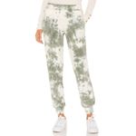525 French Terry Tie Dye Joggers in Sage Multi Small Womens Sweatpants White Photo 3