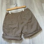 Eileen Fisher  Shorts organic linen womens Brown (size 6) breathable mom classic Photo 4
