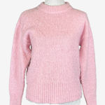 A New Day Women’s X Small Light Pink Knit Sweater Soft Fuzzy Crew Neck Pullover Photo 0