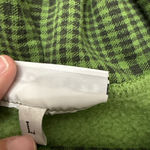 Bryn Walker  Green Black Plaid Tunic Top Cowl Neck Large Cozy Chic Photo 8