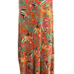 Cuddl Duds XS Orange Tropical Toucan Print Sleeveless Jumpsuit Wide Leg Photo 0