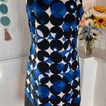 AB Studio Sheath Sleeveless Blue,Black & White Dress Photo 4