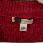 Cato  Fashions SHIMMER BOW BUTTON CARDIGAN Holly Red Sparkle Holidays Large Photo 4