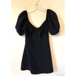 Peppermayo Puff Sleeve Victorian Mini Dress Black Size 6 NEW Photo 1