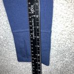 Athleta ‎ Sweatshirt Women Small Funnel Neck Wool Blend Blue Pullover Thumb Holes Photo 8