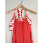 Lululemon  No Limits Tank too‎ Love Red Twin Stripe Size 10 Yoga Athleisure Top Photo 2